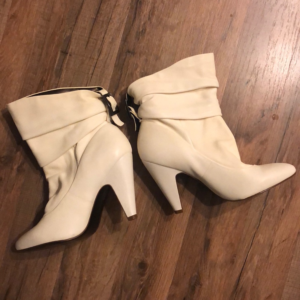 Jessica Simpson cream ankle boot